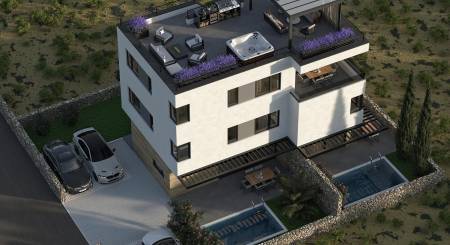 CROATIA - Apartment with roof terrace - MANDRE, island Pag