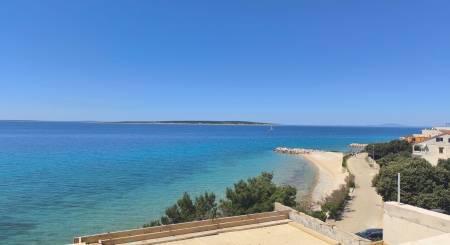CROATIA - Apartments in the 1st row (4i) - MANDRE, island PAG